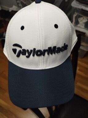 TaylorMade White and Navy Performance Golf Hat